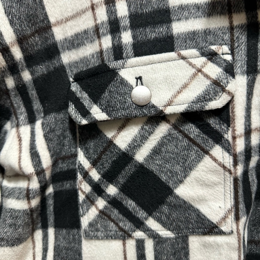 🌼Lane Bryant Plaid Black and White Women's Jacket Size 22/24 - Picture 5 of 7